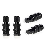 Circuit Performance VS33 Shorty Black Bolt-In Valve Stems (Set of 4)