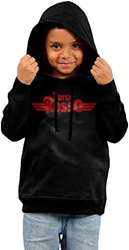 DDSilver Hoody Unisex Toddler Hooded Sweatshirt Porco Rosso Logo Hoodie Black