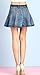 Chouyatou Women's Casual Stretchy A-Line Denim Mini Skirt