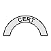 CERT Unit Helmet Arc 5 Inch Wide - Indoor Outdoor Vinyl Decal
