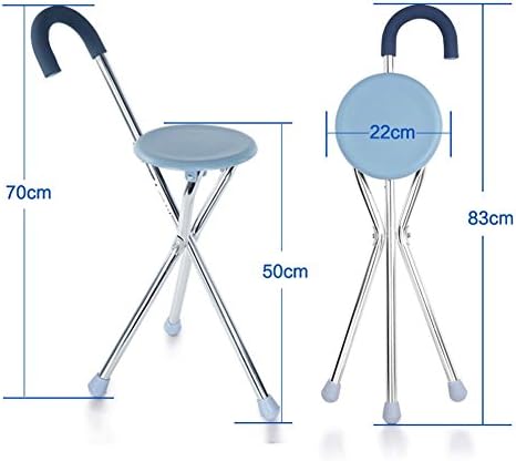 XIAOCHUIJS Seniors Crutches Chairs With Stools Canes Tripods Multifunctional Chairs,#1