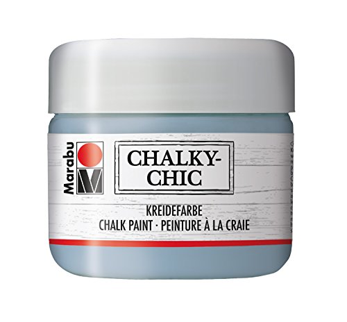 Western's Smokehouse Chalky-Chic Marabu Paint, Grey Blue, 225 ml Shabby Chic, Vintage, Upcycling & Restoration Paint