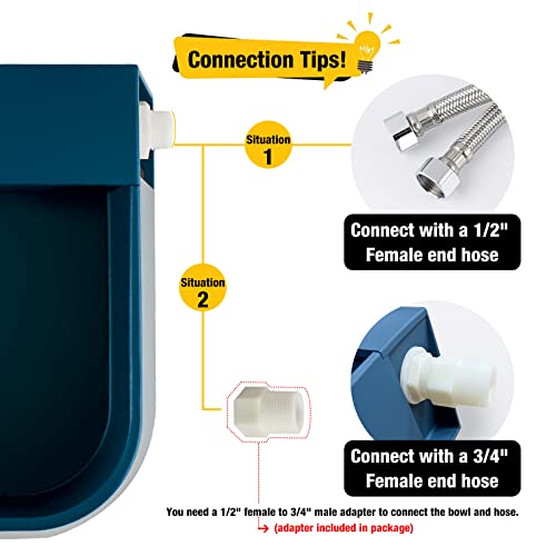 NAMSAN Auto Fill Water Bowl 2L Automatic Dog Water Dispenser Outdoor