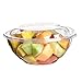 Fit Meal Prep 50 Pack 24 oz Disposable Plastic Clear Salad Bowls with Airtight Lids - To Go for Lunch, Takeout, Party, Catering, Picnic
