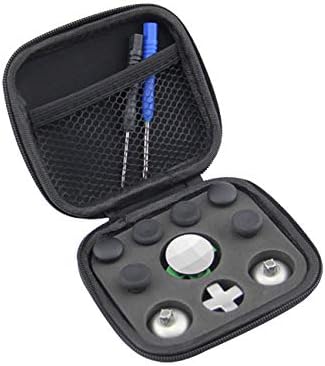 13 in 1 Metal Bottom Analog Thumbstick Joystick DPad Replacement Parts Repair Kits Grips Fits for Xbox One/Elite/PS4 Controller with Screwdrivers SPDYCESS