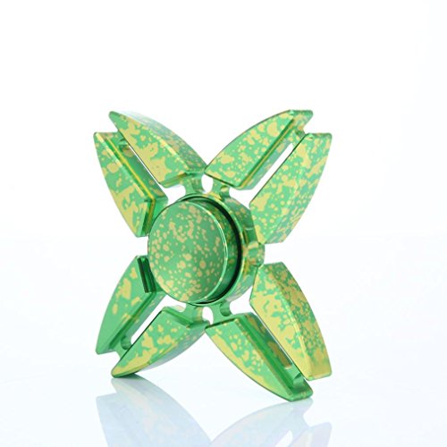 MNtech New Cool Four Spinner Fidget Aluminum Finger Stress Hand Desk 