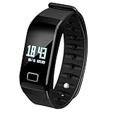 Fitness Tracker Band Smart Bracelet with Oxygen Blood Pressure/Heart Rate/Sleep Monitor Bluetooth Waterproof Sports Activity Tracker with OLED Touch Screen for Android and iOS