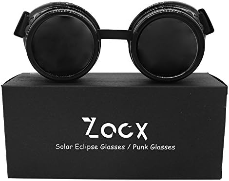 Zacx Solar Eclipse Goggles - ISO &amp; CE Certified Safe Sun Viewing, Adjustable Head Staps for All Ages