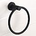 BGL 304 Stainless Steel Towel Ring Hanging Round Simple Black Towel Circular Holder