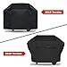 iCOVER Grill Covers, 600D Heavy Duty with Mesh Air Vent, 60 inch Waterproof Barbecue Gas Smoker Cover, UV and Fade Resistant, for Weber Char-Broil Nexgrill Brinkmann