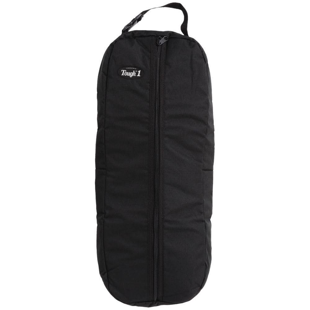Tough 1 Nylon/Poly Bridle/Halter Bag, Black, 25" Length with 3 1/2" Gusset