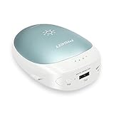 Pisen 2-In-1 Hand Warmer, Portable Charger 7500mAh With German Red Dot Design Award, Power Bank Extra Fingers Warmer for Indoor Office and Outdoor Riding Hunting Skiing Golfing(Blue)