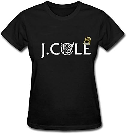 AzonLD Women's J.Cole Born Sinner Crown Only Short T-shirt