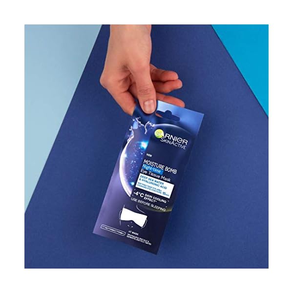 Garnier-Moisture-Bomb-Tissue-Mask-Hyaluronic-Acid-Deep-Sea-Water-Tissue-Eye-Sheet-Mask-6-g Garnier Moisture Bomb Night-Time Eye Sheet Mask Deep Sea Water and Hyaluronic Acid 6g