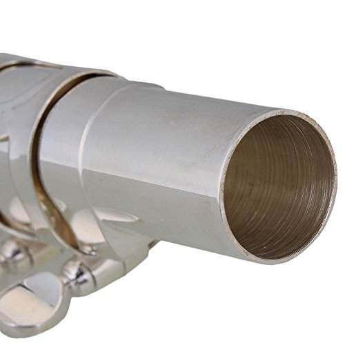 Surfing 7# Nickel-plated B-flat Tenor Saxophone Mouthpiece with Ligature Reed Sliver