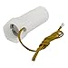White Plastic Shell Magnetic Water Flow Switch w Inner Outer Thread