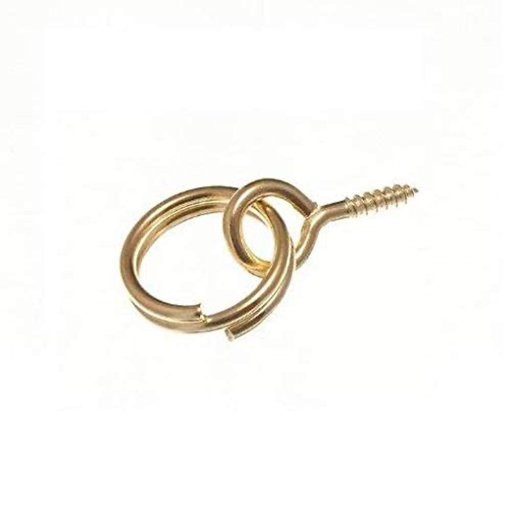 Merriway BH05644 (50 Pcs) Picture Mirror Frame Screw Ring, Copper Plated Medium - Pack of 50 Pieces