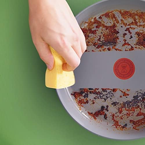 Renew On – Sartén de 32 cm de aluminio 100% reciclado, revestimiento antiadherente cerámico, Thermo-Signal, embalaje 90% reciclado, todo tipo de cocinas, cocina baja en grasas