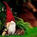 Airlab Gnome Christmas Decorations Plush Thanksgiving Decor Swedish Scandinavian Handmade Presents Christmas Ornament Tomte, 19 Inches Tall, Felix The Red