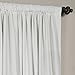 HPD Half Price Drapes Signature Velvet Thermal Blackout Curtains for Living Room 108 Inch Long (1 Panel) Rod Pocket Insulated Blackout Curtains for Bedroom Window Curtains, 100W x 108L, Off White