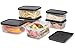 Healthy Packers Insulated Lunch Bag | 10-Piece Set | Portable Hot Cold Meal Prep Adult Lunch Box with Portion Control Food Storage Containers + Ice Pack, Pill Box, Protein Shaker Bottle