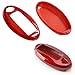 iJDMTOY Exact Fit Gloss Metallic Red Smart Key Fob Shell Compatible with Nissan Armada Rogue GT-R Murano Pathfinder Sentra Leaf Titan (4-Button only)