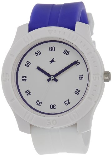 Fastrack Men's Quartz Plastic and Rubber Casual Watch, Color:Purple (Model: 3062PP09)