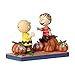 Enesco Peanuts by Jim Shore Charlie Brown and Linus Pumpkin Figurine, 5.5