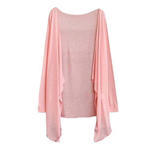 FEITONG Summer Women Long Thin Cardigan Modal Sun Protection Shawl Jacket(One Size,B)