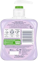CAREX Sensitive Antibacterial Hand Wash 250ml 6 Pack Pump Bottles view 2