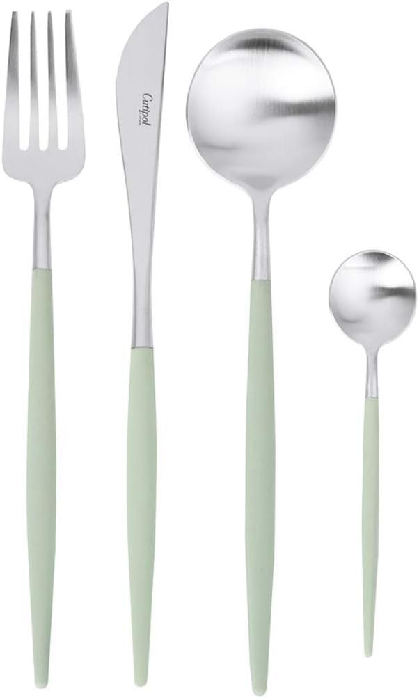 Cutipol Goa Celadon Matte Flatware 24 Pcs Cutlery Set Stainless Steel NEW