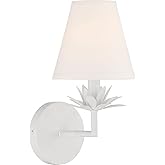 Meridian M90078WH Wall Sconce, 1-Light 60 Watts, White