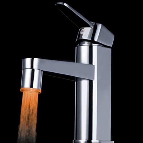 DZT1968 Temperature Sensor 7 Color Kitchen Water Tap Faucet Glow Shower LED Light A - Thumbnail 2