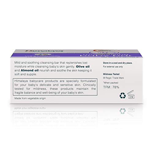 Himalaya Moisturizing Baby Bar, Mild and Moisturizing Bar Soap for Baby