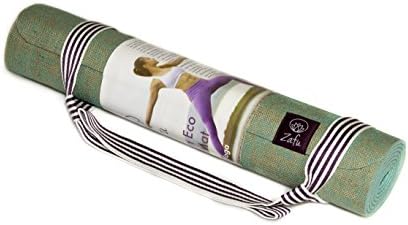 Zafu Yoga Mat - For All Types of Yoga - Bikram - Restorative - Hatha - Professional Quality - Super Grip - Anti Slip - Lightweight But Dense - Anti Bacterial Jute - Non Toxic - Eco Friendly (Jade)