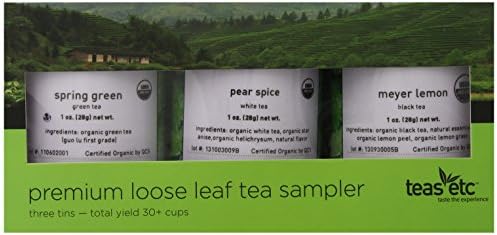 Tea Sampler Premium Organic Tea Sampler, 3 Ounce