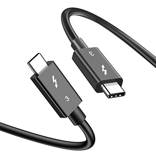Thunderbolt 3 Cable 1.6ft, 40Gbps Data Transfer, 5K Displays, 100W