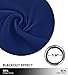 NICETOWN Navy Blue Curtain 63 inches Long - Home Decoration Light Blocking Room Darkening Drape/Drapery for Nursery Room, Ring Top, 52 inches Wide by 63 inches Long, 1 PC