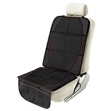 Car Seat Protector, Baird Stone Car Seat Protector Mat with Thick Padding for Child & Baby Car Seat Cover Pad with Storage Pockets