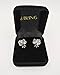 SBLING Blue Owl Stud Earrings Made with Austrian Crystals