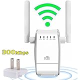 YETOR Wireless Router Wi-Fi Range Extender Amplifier Wireless Access Point / Repeater Mode Mini AP Router Network Signal Booster Dual External Antenna Complies IEEE802.11n/g/b with WPS (robot-Router)