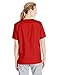 Landau Scrub Zone Relaxed Fit 2-Pocket V-Neck Scrub Top for Women 70221 Red