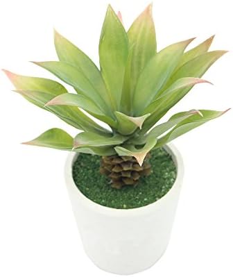 VIMI Small Artificial Foliage Plants Potted , Decor Bonsai for Home , Office and Garden Decorations , 6.7 inches