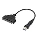 RIITOP USB-C to SATA Converter USB 3.1 Type-C Adapter Cable for 2.5