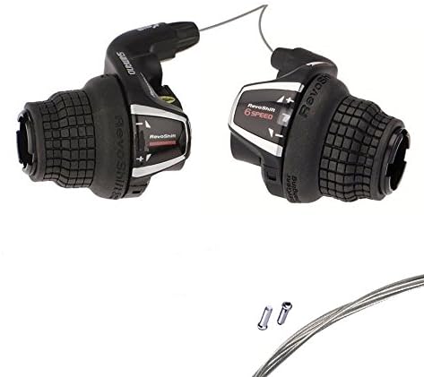 Shimano RevoShift SL-RS35 3x6 Speed Twist Shifter with Inner Cables &amp; End Caps
