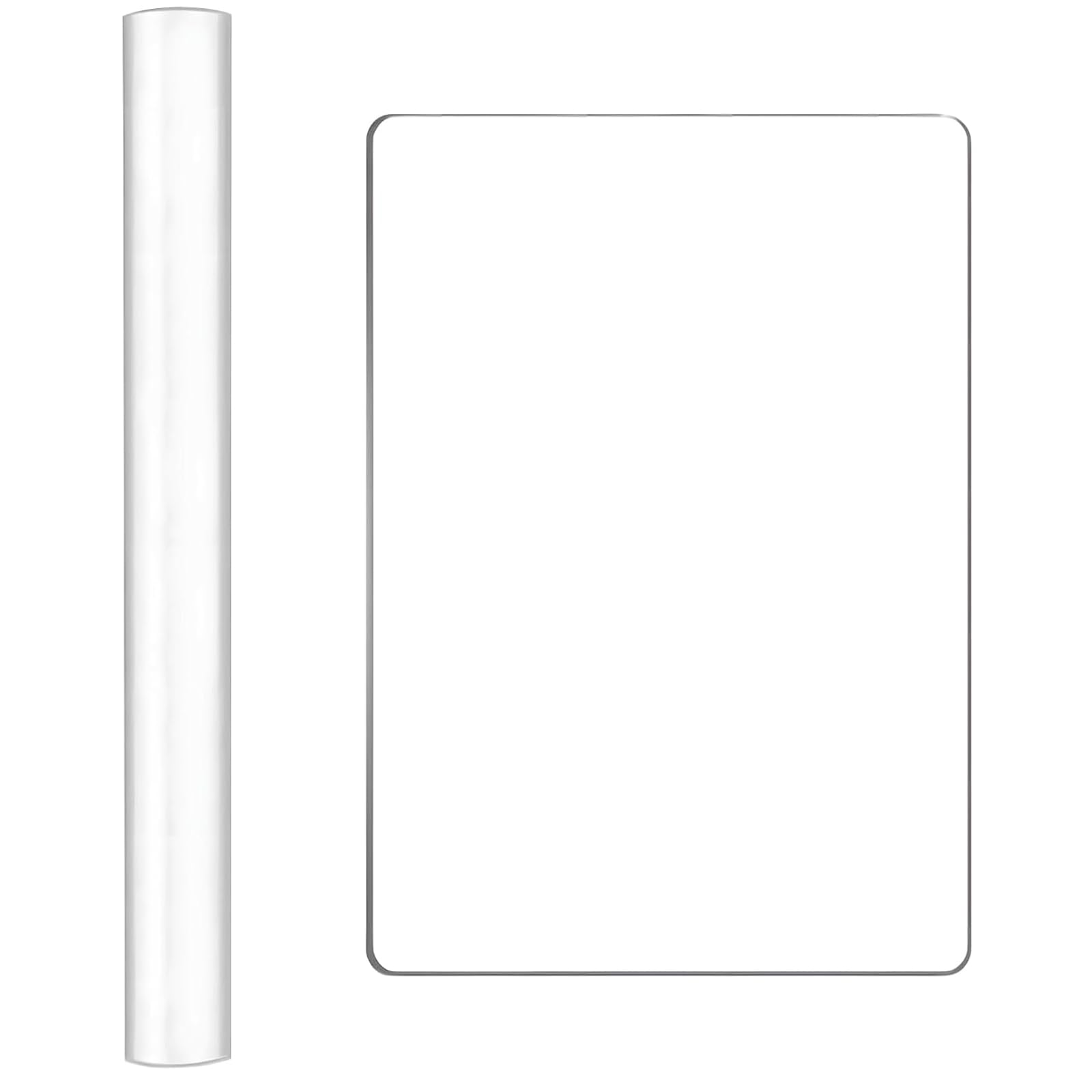 Acrylic Clay Rollers With Sheet, Board and Rolling Pin - Clear Art Craft DIY Tool for Shaping and Sculpting Polymer Clay Pottery