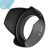40.5mm Tulip Flower Lens Hood for Sony Alpha A5000, A5100, A6000, A6300, A6400, A6500, NEX-5TL, NEX-6 Digital Camera That has Sony 16-50mm f/3.5-5.6 OSS Alpha E-Mount Retractable Zoom Lens