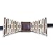 HatynkaUA Mens Wooden Bow Tie - 3D Unique Design Holiday Wedding Wood Bowtie- Necktie for Men