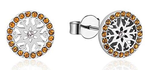 Disney Couture Frozen 2 Swarovski Crystal Birthstone Earrings November