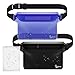 iKuShang WaterProof Pouch Dry Bags Fanny Pack Water Resistant Bag Dry Perfect for Boating Swimming Snorkeling Kayaking Beach Pool Water Sports (Blue and Black)